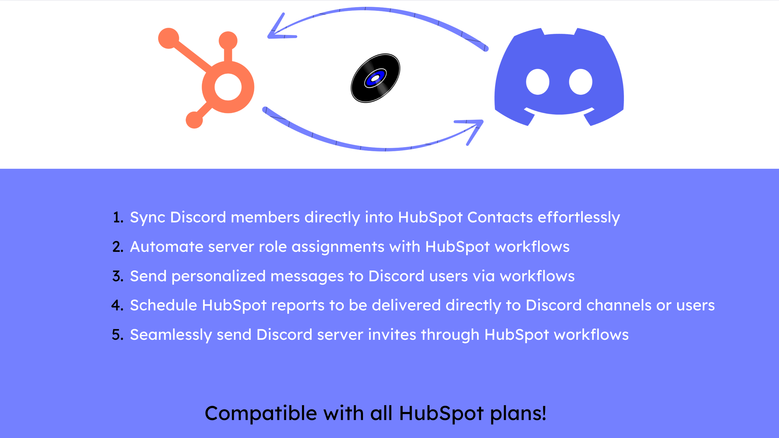 Bring Discord functionality into HubSpot in a few clicks